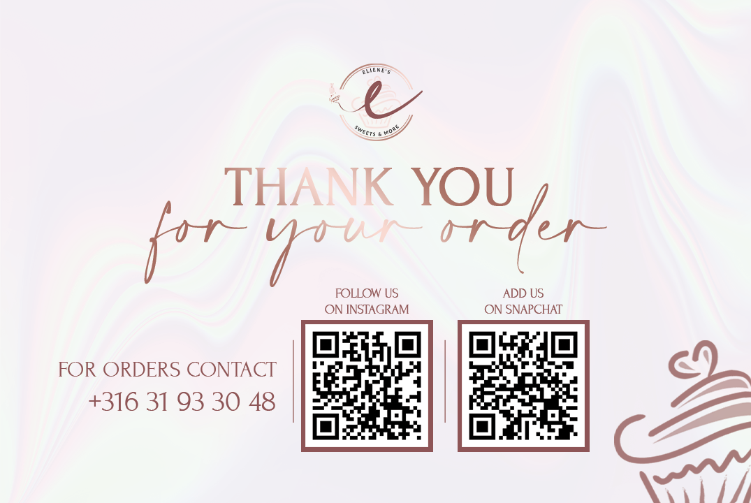 Thank You Card Design & Logo Design for Eliene’s Sweets