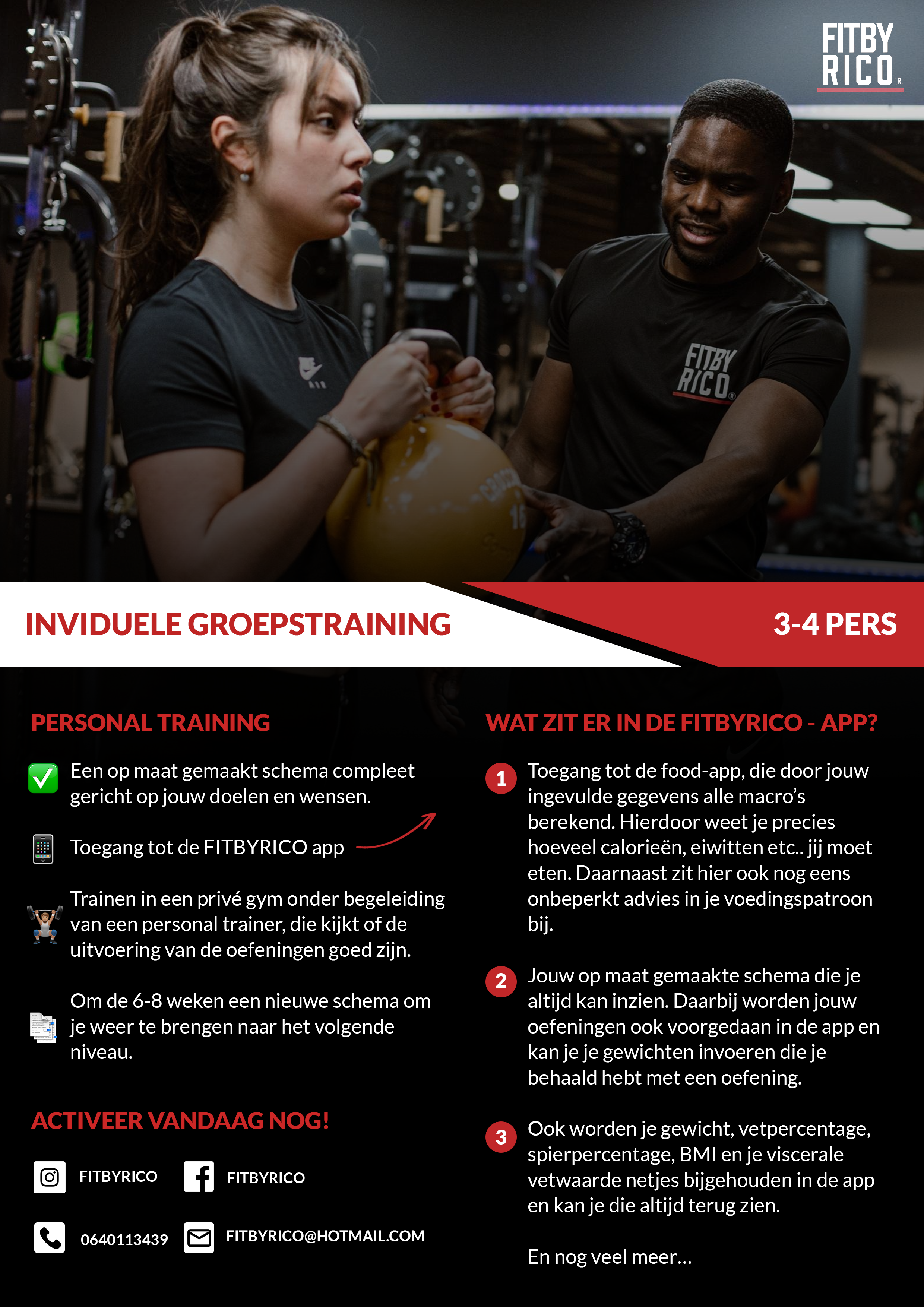 Personal Training Flyers for Fit By Rico